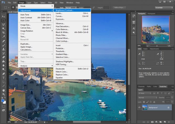 Adobe Photoshop - Adjustments Settings